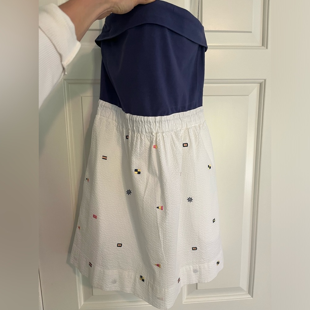 Strapless Lilly Pulitzer Nautical Flag Dress
